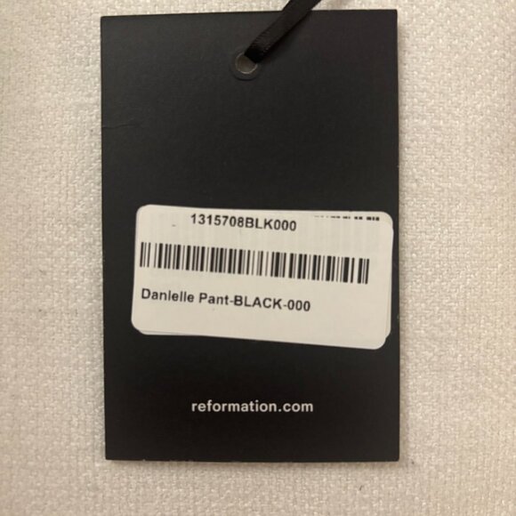 NWT Reformation Danielle Oversized Pant Black - Size 0 - Picture 3 of 7